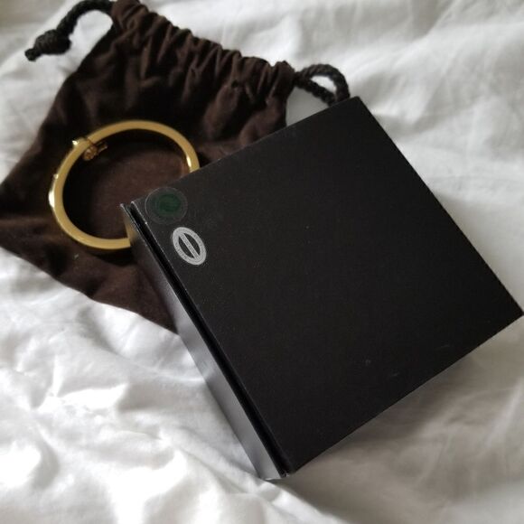 MICHAEL KORS GOLD COLOR BRACELET WITH LOGO PLAQUE WITH ORIGINAL BOX - Picture 15 of 16